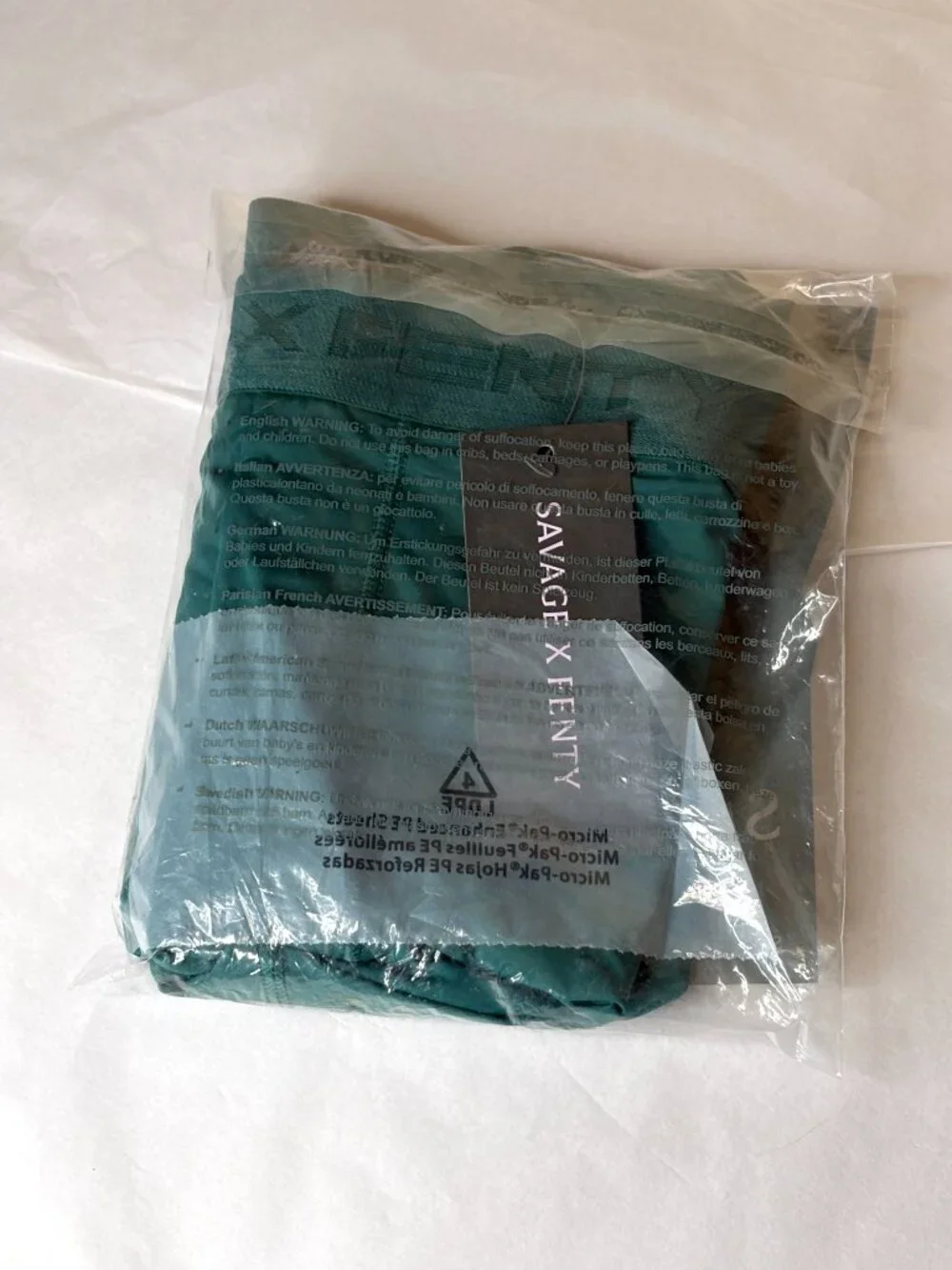 New Savage x Fenty Shadow Fit Boxer Briefs Green Size XXXL